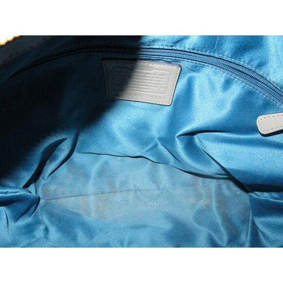 Coach 2011 Kristen Spectator Hobo Grey Croc Embossed Leather Expandable Satchel - Picture 8 of 13